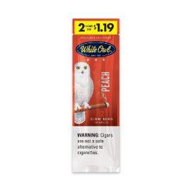 White Owl Pre-Priced Cigarillos- 2PK (30CT), 2/$1.19, Peach