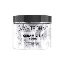 White Rhino Ceramic Tips Display (50CT), Round