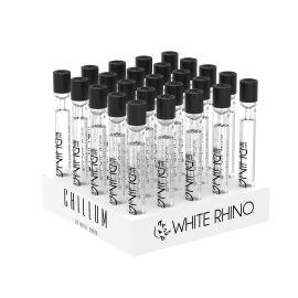 White Rhino Chillum with Silicone Cap Display (25CT)