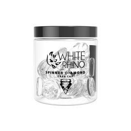 White Rhino Glass Carb Cap (15CT), Spinner Diamond