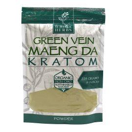 Whole Herbs Kratom Powder, Green Vein Maeng Da, 8 oz