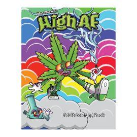 Wood Rocket Adult Coloring Book, High Af Coloring Book