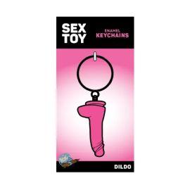 Wood Rocket Enamel Keychain, Dildo:K