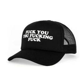 Wood Rocket Trucker Hat, Fuck You You Fucking Fuck