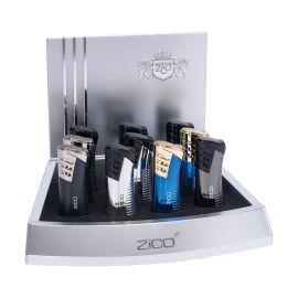 ZiCO Torch Display ZD85 (10CT), Assorted, Single Jet