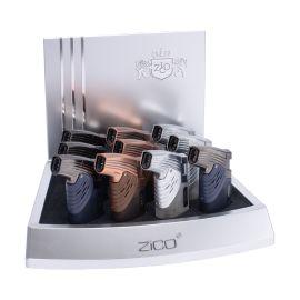 ZiCO Torch Display ZD91 (10CT), Assorted, Double Jet