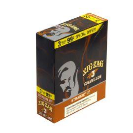 Zig Zag 3/.99 Cigarillos- 3PK (15CT), Straight Up