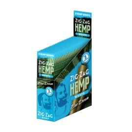 Zig Zag Hemp Wraps- 2PK (25CT), Blue Dream