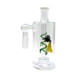 14mm 90 Degree Avian Blossom Design Perc Ash Catcher, Assorted
