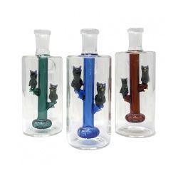 14mm 90 Degree Owl Squad Design Perc Ash Catcher, Assorted, 5.1 in