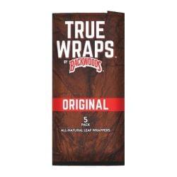 Backwoods True Wraps Natural Leaf Wraps- 5PK (16CT), Natural