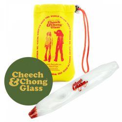 Cheech & Chong Glass Labrador Grande Hand Pipe, White, 7.5 in