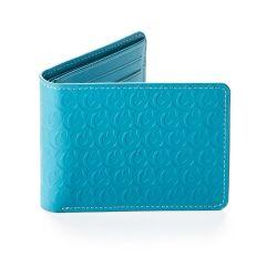 Cookies Leather Monogram Embossed Billfold Wallet