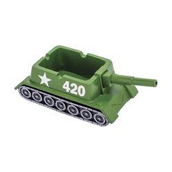 Fujima Polystone Ashtray, Green 420 Tank, 7.5"