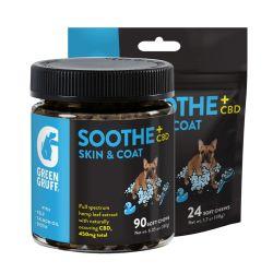 Green Gruff Soothe Skin & Coat CBD Soft Chews for Dogs