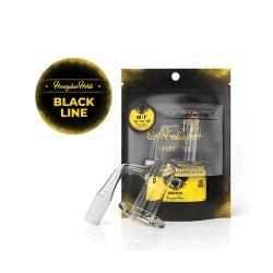 Honeybee Herb Black Line Beehive 90 Degree Banger, 14mm