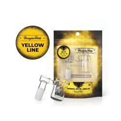 Honeybee Herb Yellow Line Original Bevel Sidecar Banger, 14mm