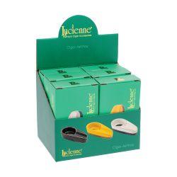 Lucienne Ceramic Cigar Ashtray (6CT), Yellow/White/Black, 4.8 in