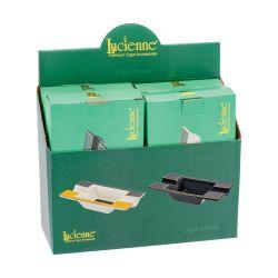 Lucienne Ceramic Rectangle Ashtray (4CT), Yellow/Black