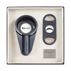 Lucienne Metallic Cigar Cutter & Ashtray Set