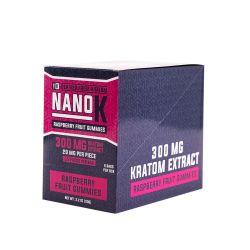 Nano K Kratom Gummies- 15PK, Raspberry, 300mg