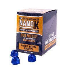 Nano K Kratom Infused Edibles- 3PK, Peanut Butter Nugget, 300mg