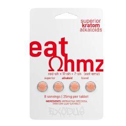 Ohmz Kratom Eat Ohmz Red-oh +11-OH + 7OH Tablets, 25 mg (4PK)