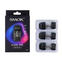 SMOK IGEE Mesh Pods- 3PK, Black/Clear, 0.9 ohm