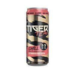 Tiger Tea D9 + CBD Green Tea, Strawberry Acai, 10 mg