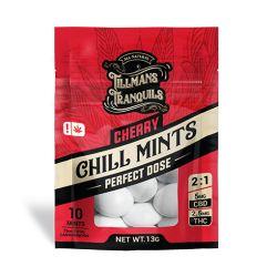 Tillman's Tranquils Chill 2:1 D9 + CBD Mints- 10PK, Cherry, 75 mg