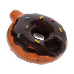 Wacky Bowlz Chocolate Donut Ceramic Pipe, 3.5"